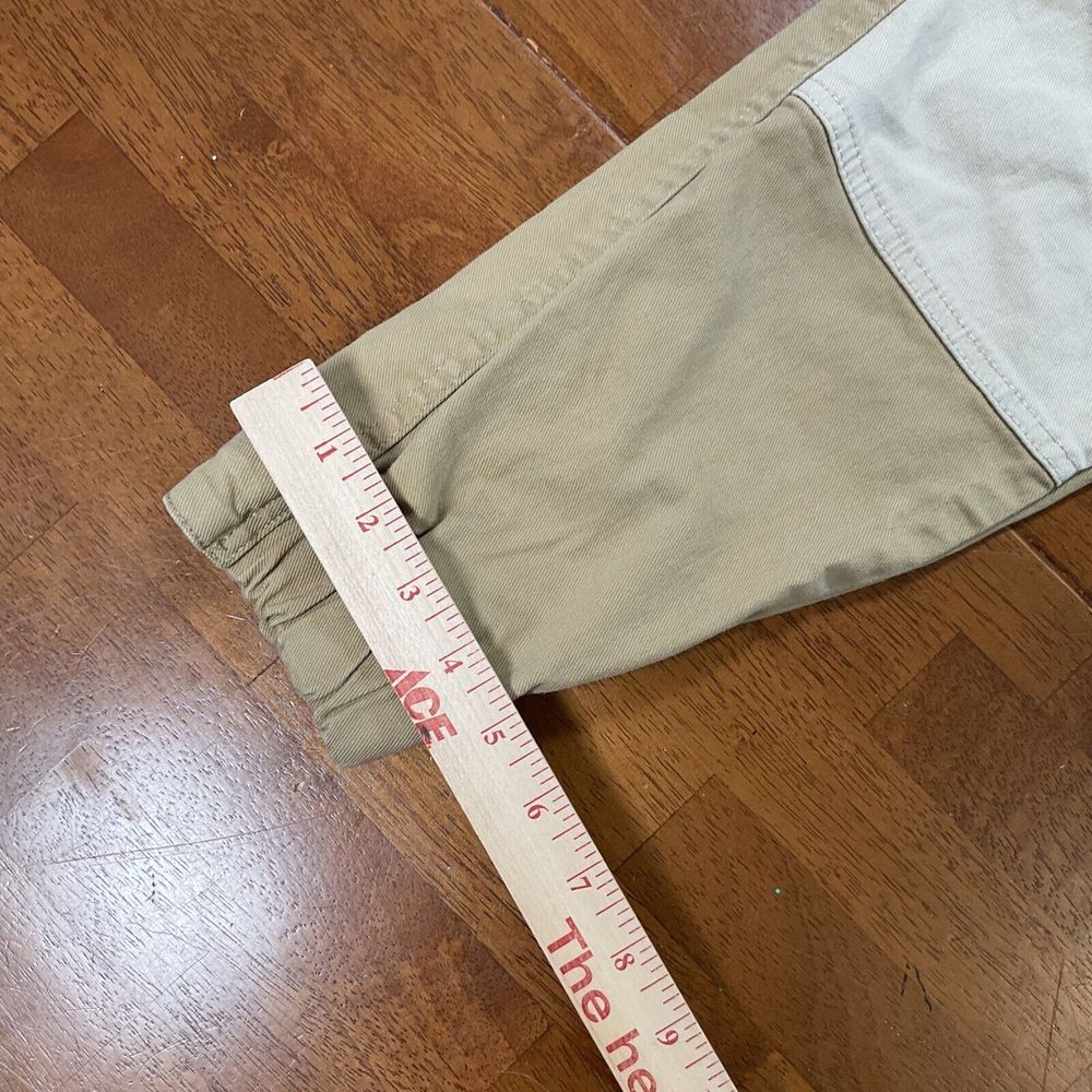Bershka Women's Cargo Pants Size 4 Tan/Khaki 100% Cotton Cinched - Picture 4 of 9